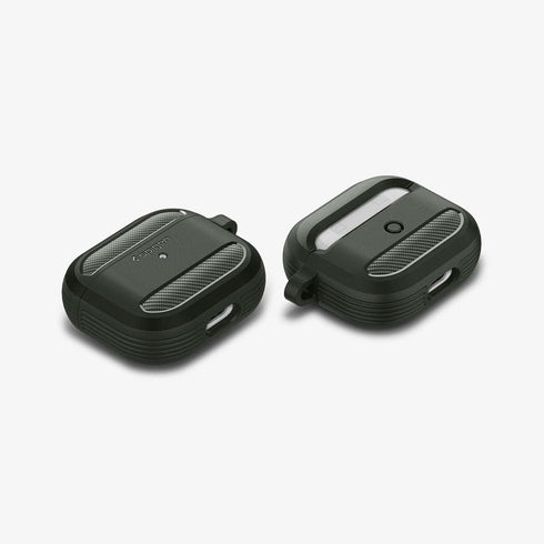 ACS05482 - Apple AirPods Pro 2 Case Rugged Armor in matte black showing the front
